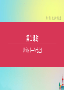 （连云港专版）2020中考英语复习方案 第一篇 教材考点梳理 第01课时 Units 1-4（七上）