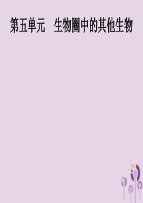 （课标通用）甘肃省2019年中考生物总复习 第五单元 生物圈中的其他生物 第十六讲 动物的主要类群课