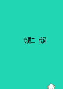 （课标通用）安徽省2019年中考英语总复习 专题2 代词课件