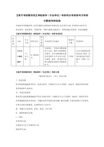 【南开考研辅导班】神经病学(专业学位)考研科目考研参考书考研分数线考研经验