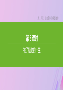 （江西专版）2020年中考生物复习 第二单元 生物圈中的绿色植物 第08课时 被子植物的一生课件