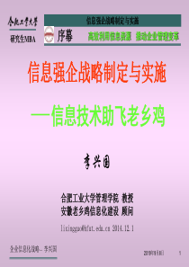 信息强企战略制定与实施