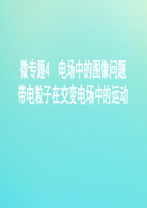 （江苏专用版）2020版高考物理总复习 第六章 微专题4 电场中的图像问题 带电粒子在交变电场中的运