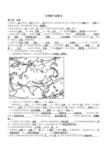 (完整版)七年级下册地理知识点汇总(精华打印版)