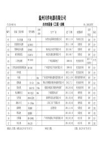 设备定期维护保养记录表