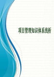 项目管理知识体系浅析（PPT58页)