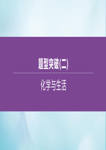 （江苏专版）2020中考化学复习方案 题型突破02 化学与生活课件