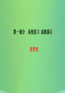 （菏泽专版）2018中考历史总复习 第一部分 系统复习 成绩基石 世界史 主题17 近代社会的发展与