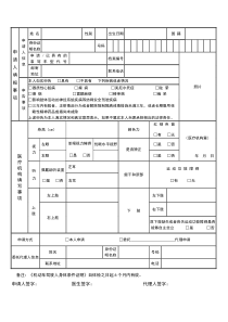 机动车驾驶人身体条件证明(体检表)