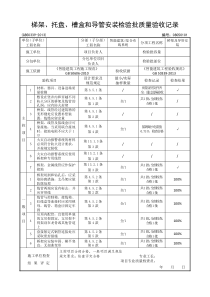 08050101-梯架、托盘、槽盒和导管安装检验批质量验收记录