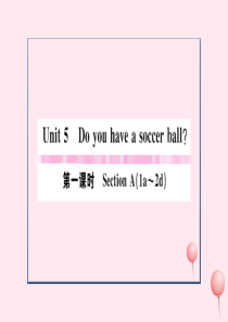 （广东专版）2019秋七年级英语上册 Unit 5 Do you have a soccer bal