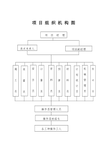 项目组织机构图