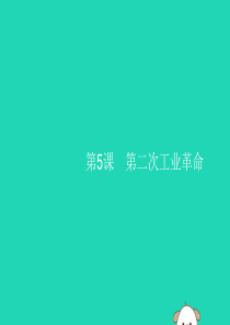 （福建专版）2019春九年级历史下册 第2单元 第二次工业革命和近代科学文化 第5课 第二次工业革命