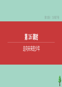 （鄂尔多斯专版）2020中考道德与法治复习方案 第六部分 九年级下册 第16课时 走向未来的少年课件