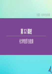 （北京专版）2020中考化学复习方案 主题四 化学与社会发展 第12课时 化学物质与健康课件