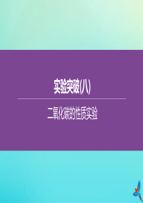 （北京专版）2020中考化学复习方案 实验突破（08）二氧化碳的性质实验课件