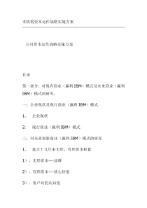 公司资本运作战略实施方案(DOC32页)