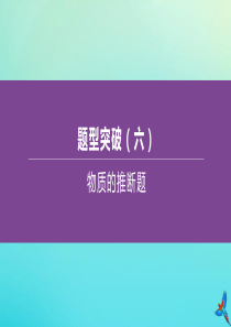 （包头专版）2020中考化学复习方案 题型突破06 物质推断题课件