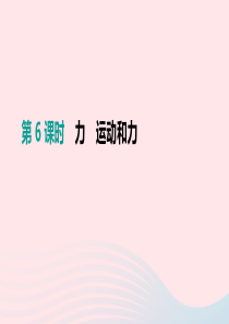 （安徽专用）2019中考物理高分一轮 第06单元 力 运动和力课件