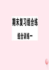 （安徽专版）八年级英语上册 期末复习组合练一习题课件（新版）人教新目标版