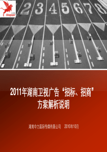 湖南卫视经典广告招标招商方案（PDF58页）