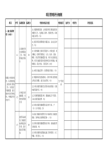 项目考评表（XLS9页）