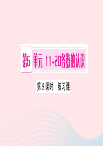 一年级数学上册 第６单元 11-20各数的认识（第5课时 练习课）习题课件 新人教版