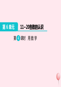 一年级数学上册 第6单元 11-20各数的认识 第4课时 用数学教学课件 新人教版