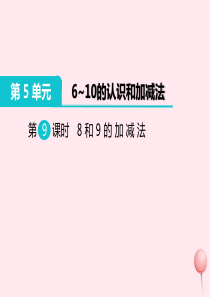 一年级数学上册 第5单元 6-10的认识和加减法 第9课时 8和9的加减法教学课件 新人教版