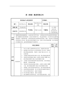 项目营运中心总监岗位说明书