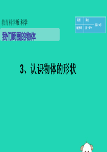 一年级科学下册 我们周围的物体 1.3《认识物体的形状》课件 教科版