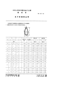 YB 443-1964 瓜子形钢管品种