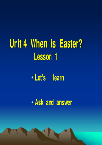 五年级英语下册 Unit4 When is Easter课件 人教PEP版