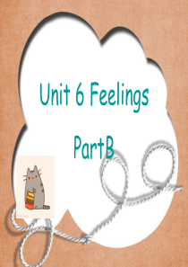 五年级英语下册 Unit 6 Feelings Part B课件3 闽教版（三起）