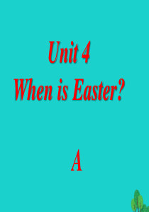 五年级英语下册 Unit 4 When is the art show Part A When is