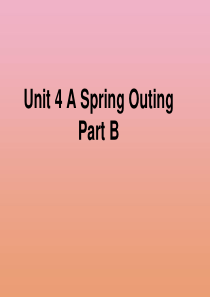 五年级英语下册 Unit 4 A Spring Outing Part B课件3 闽教版（三起）