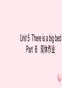 五年级英语上册 Unit 5 There is a big bed Part B习题课件2 人教PE