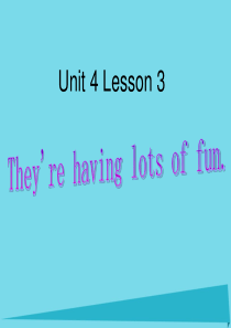 五年级英语上册 Unit 4 Lesson 3 We had a football match课件 