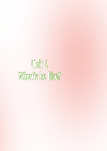 五年级英语上册 Unit 1 What’s he like Part A（第3课时）习题课件 人教P