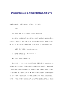 凯迪拉克的插位战略从粉红色的凯迪拉克到CTS(doc18)(1)