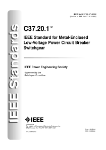 ANSI IEEE C37.20.1-2002 Standard for Metal-Enclose