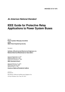 ANSI IEEE C37.97-1979 IEEE Guide for Protective Re