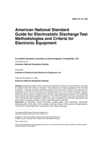 ANSI IEEE C63.16-1993 Guide for Electrostatic Disc