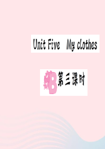 四年级英语下册 Unit 5 My clothes Part B（第三课时）习题课件 人教PEP版