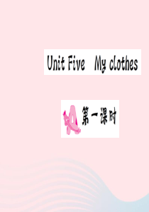 四年级英语下册 Unit 5 My clothes Part A（第一课时）习题课件 人教PEP版