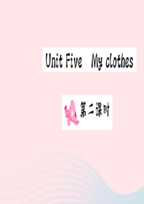 四年级英语下册 Unit 5 My clothes Part A（第二课时）习题课件 人教PEP版