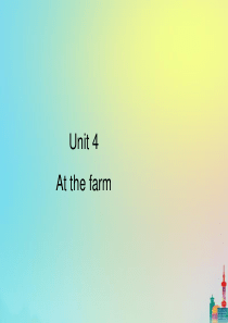 四年级英语下册 Unit 4 At the farm Part B习题课件 人教PEP版