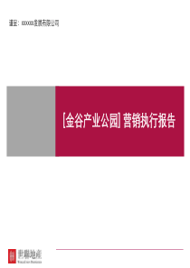 (金谷产业公园]地产开发信息策划报告)