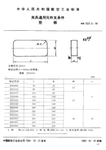 HB 7025.6-1994 夹具通用元件支承件垫板