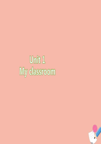 四年级英语上册 Unit 1 My classroom Part B（第6课时）练习课件 人教PEP